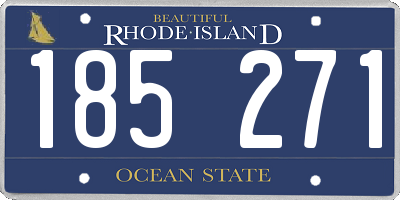 RI license plate 185271