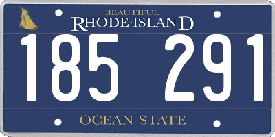 RI license plate 185291