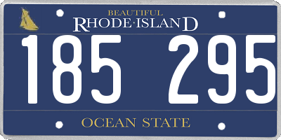 RI license plate 185295