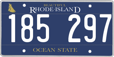 RI license plate 185297