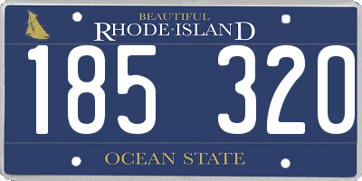 RI license plate 185320