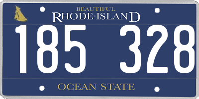 RI license plate 185328