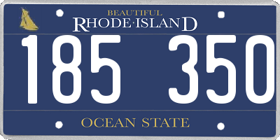 RI license plate 185350