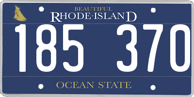 RI license plate 185370