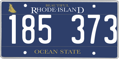 RI license plate 185373