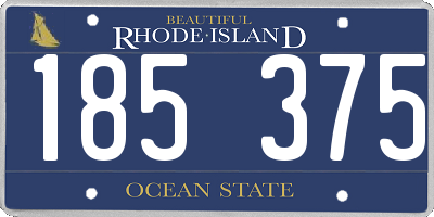 RI license plate 185375