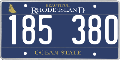RI license plate 185380