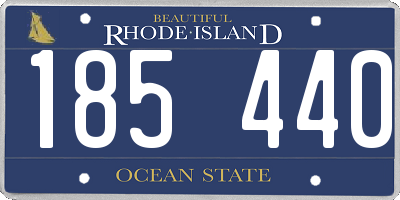 RI license plate 185440