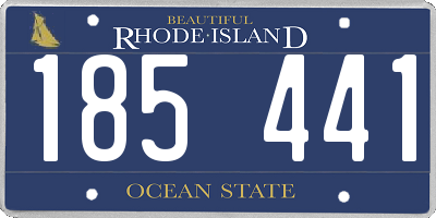 RI license plate 185441