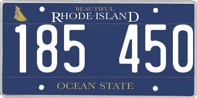 RI license plate 185450