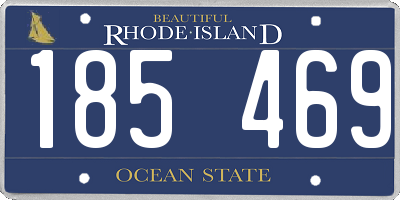 RI license plate 185469