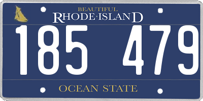 RI license plate 185479