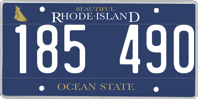 RI license plate 185490