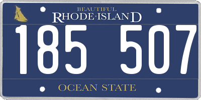 RI license plate 185507