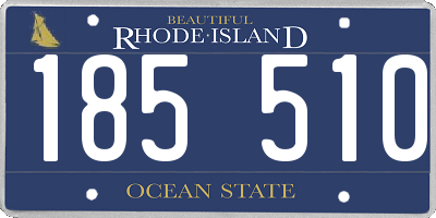 RI license plate 185510