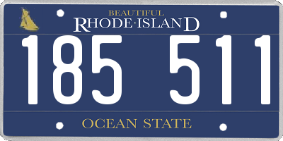 RI license plate 185511