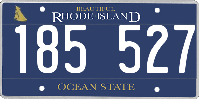 RI license plate 185527