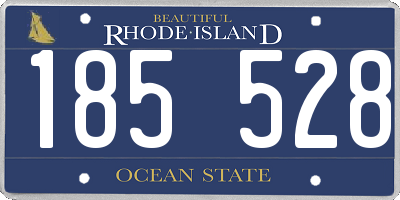 RI license plate 185528