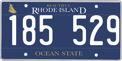RI license plate 185529
