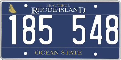 RI license plate 185548