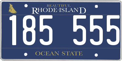 RI license plate 185555