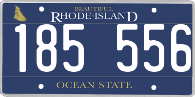 RI license plate 185556