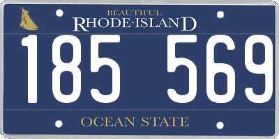RI license plate 185569