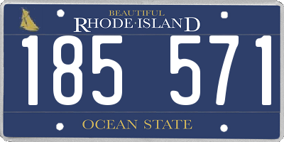 RI license plate 185571