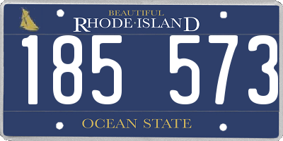 RI license plate 185573