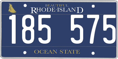 RI license plate 185575