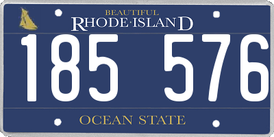 RI license plate 185576