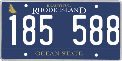 RI license plate 185588