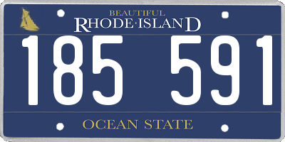 RI license plate 185591