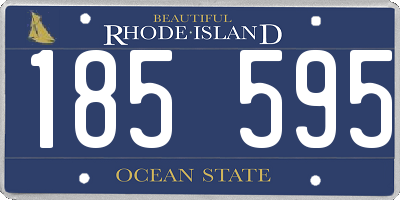 RI license plate 185595