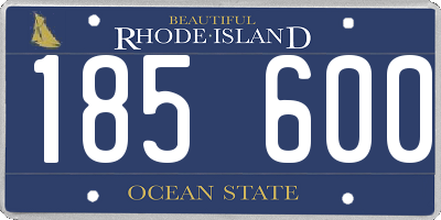 RI license plate 185600
