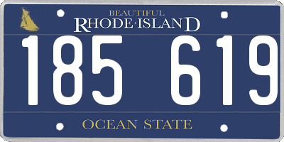 RI license plate 185619