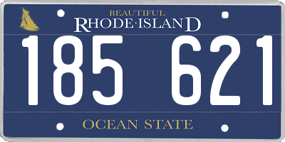 RI license plate 185621