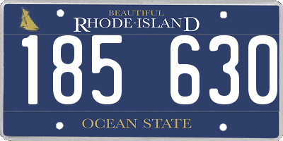RI license plate 185630