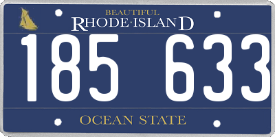 RI license plate 185633
