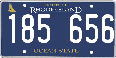 RI license plate 185656