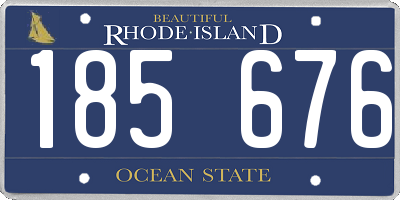 RI license plate 185676