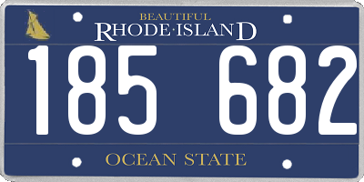 RI license plate 185682