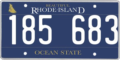 RI license plate 185683