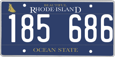 RI license plate 185686