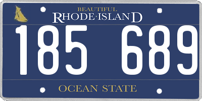RI license plate 185689