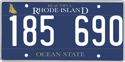 RI license plate 185690