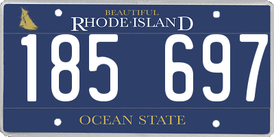 RI license plate 185697
