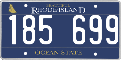 RI license plate 185699