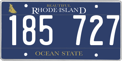 RI license plate 185727