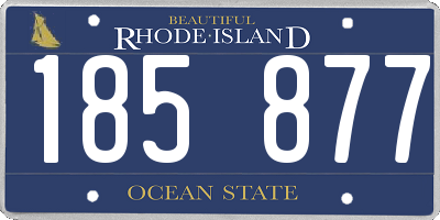 RI license plate 185877